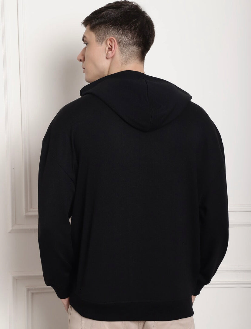 “TIME” PUFF PRINT HOODIE - Amessio