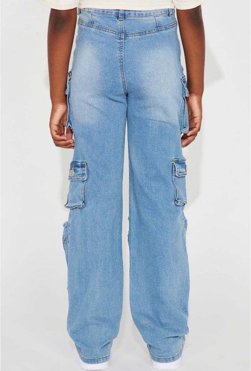 “BLUE MULTIPOCKET” MINI CARGO - Amessio