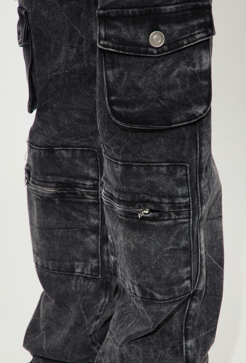 “ACID WASH” MINI CARGO - Amessio