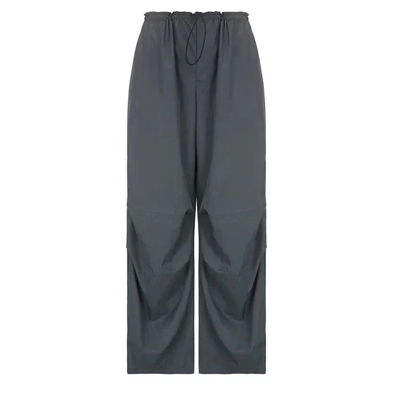 “GRAY” UNISEX PARACHUTE PANTS - Amessio