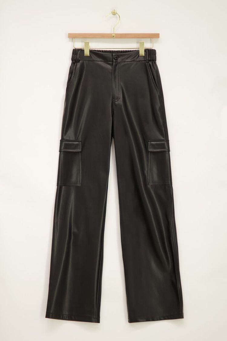 “PLAIN” LEATHER TROUSER - Amessio