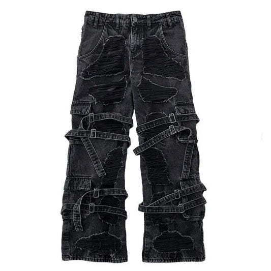 “DISTRESSED” JEANS - Amessio