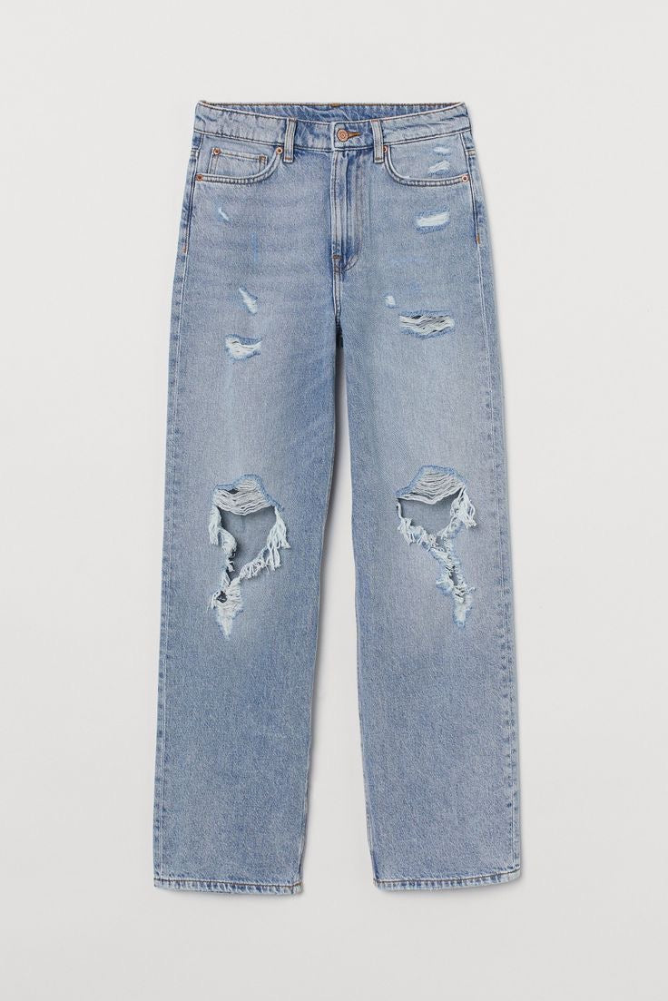 “KNEE DISTRESSED” JEANS - Amessio