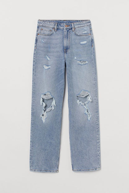 “KNEE DISTRESSED” JEANS - Amessio