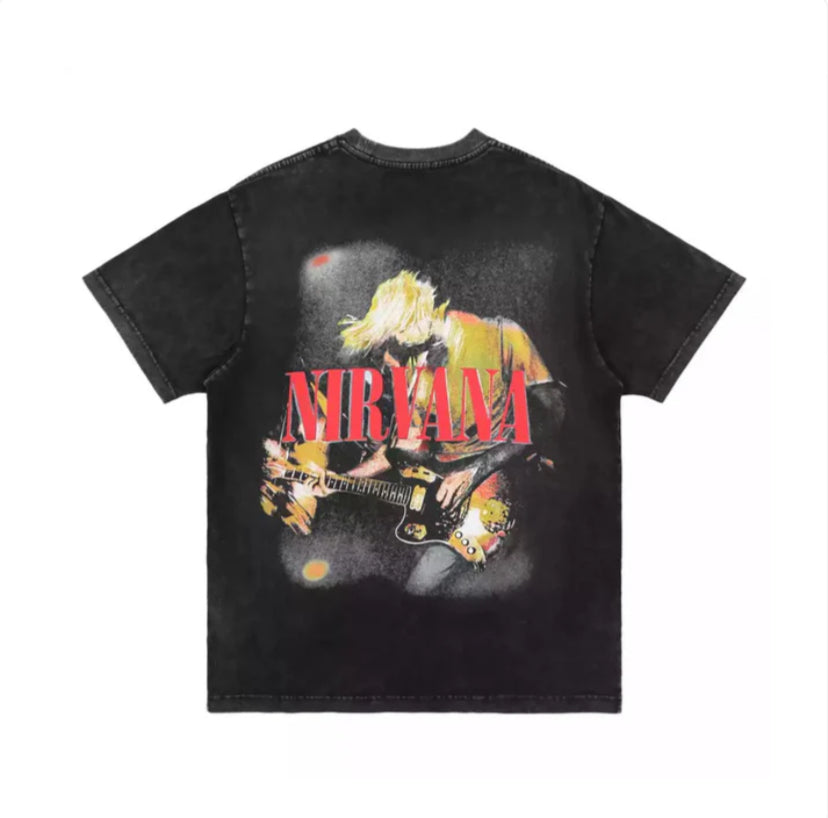 “NIRVANA” ACID WASHED T-SHIRT