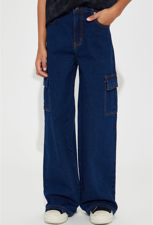 “SIDE POCKET” MINI JEANS