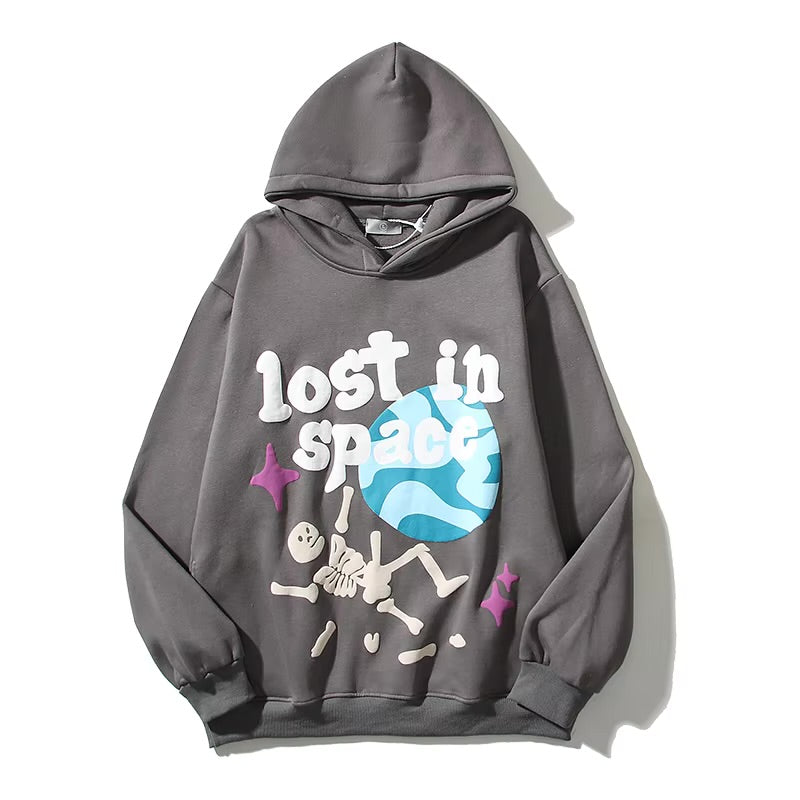 “LOST IN SPACE” PUFF PRINT HOODIE