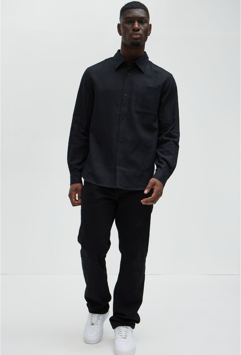 “PURE LINEN” FULL SLEEVE SHIRT - Amessio