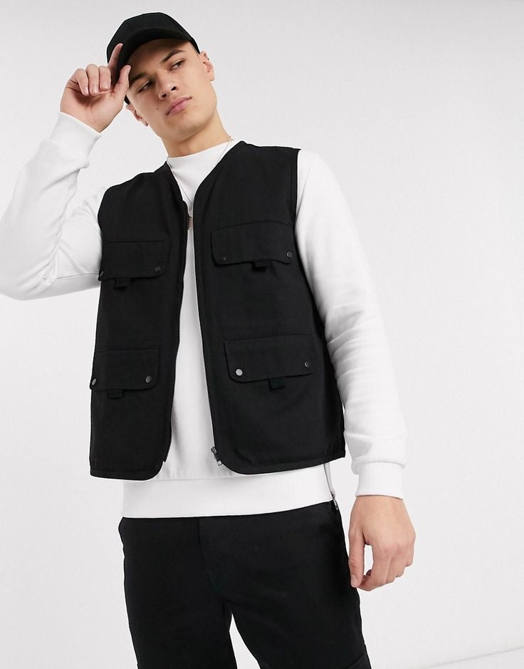 “UTILITY GILET” JACKET - Amessio