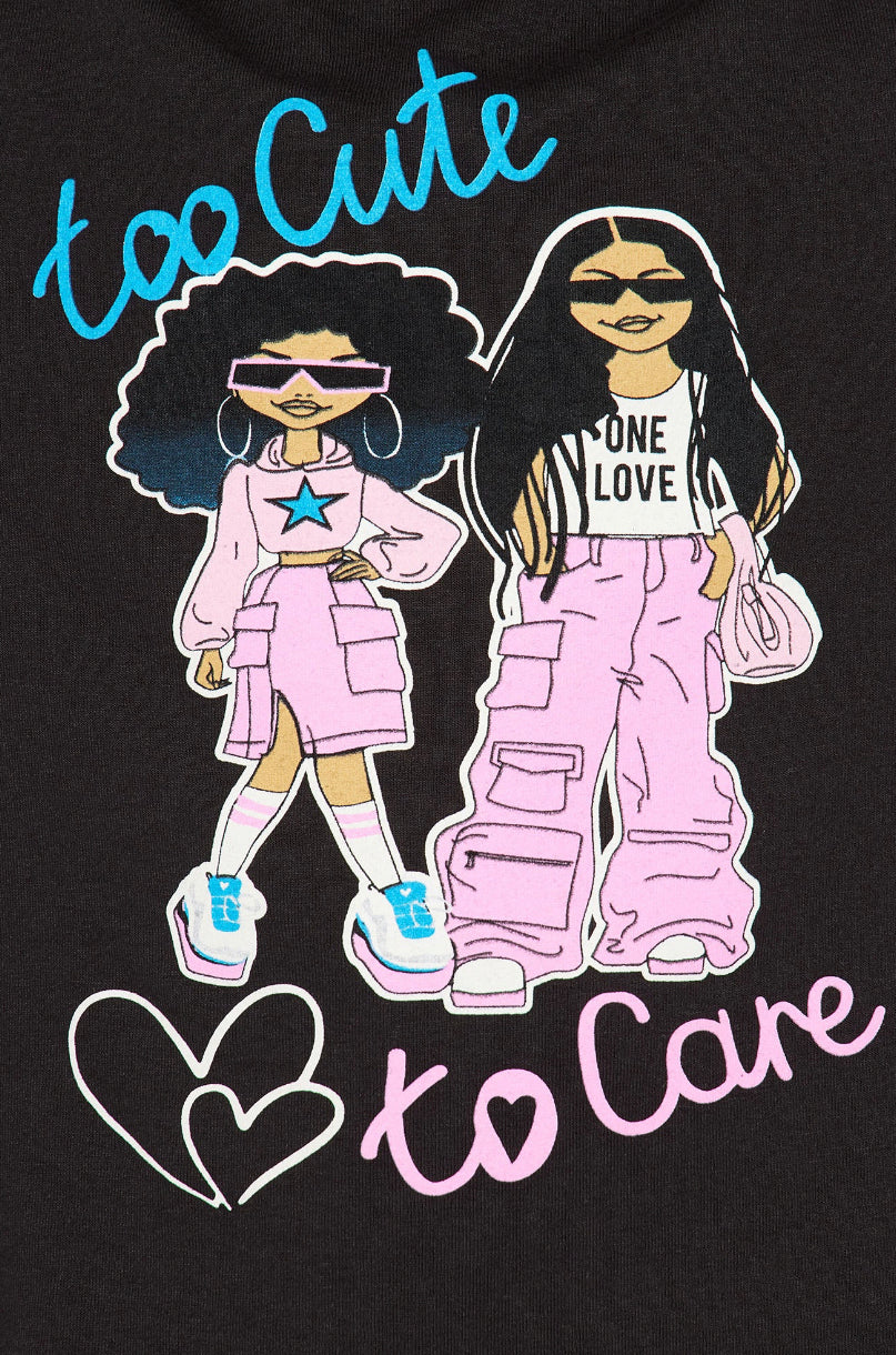 “TOO CUTE TO CARE” TEE