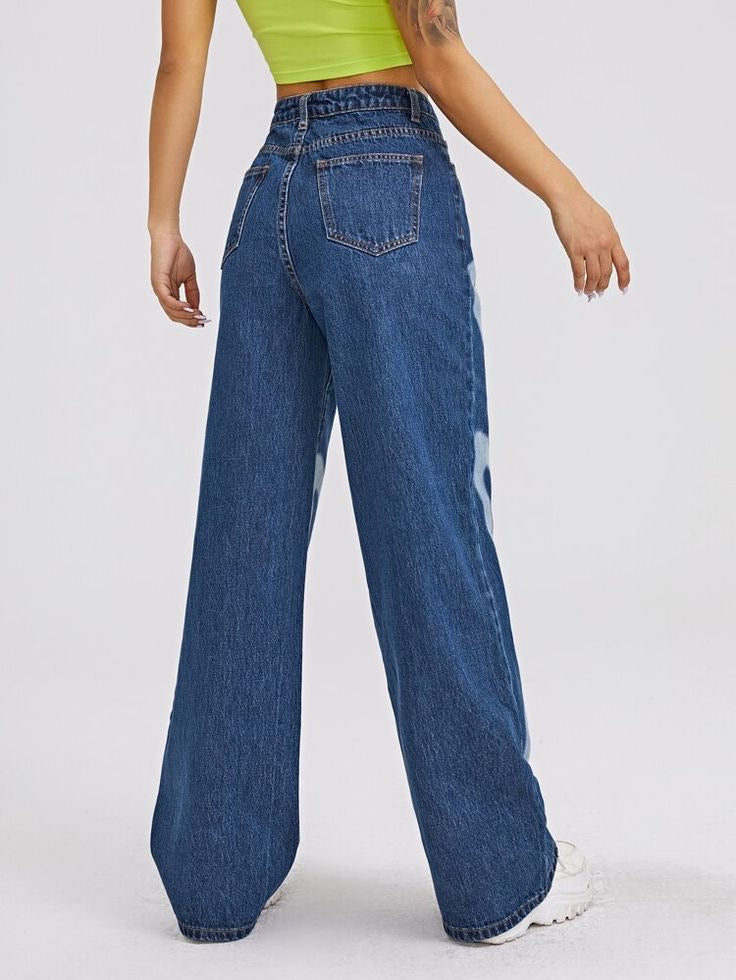 “HEARTS” BAGGY JEANS - Amessio