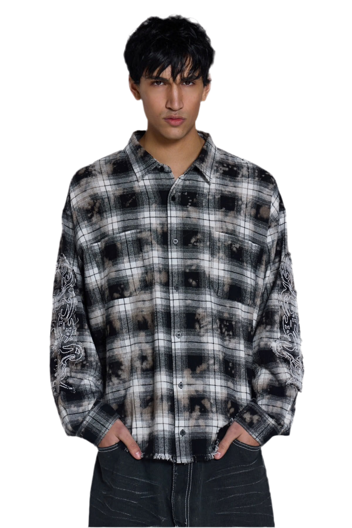 “Ashes Over Plaids” SHIRT