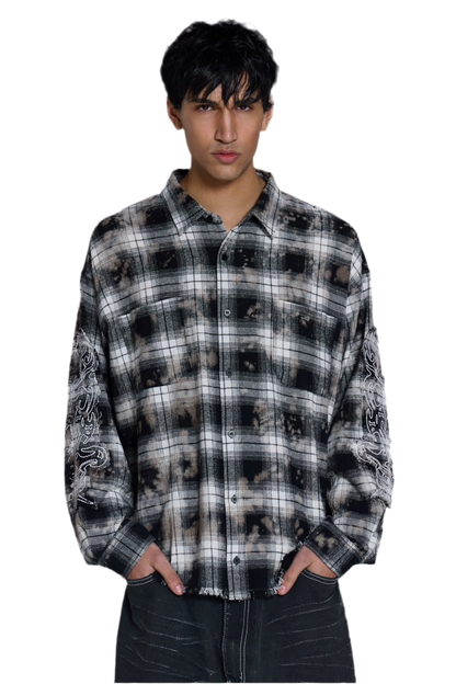 “Ashes Over Plaids” SHIRT