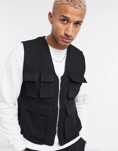 “UTILITY GILET” JACKET - Amessio