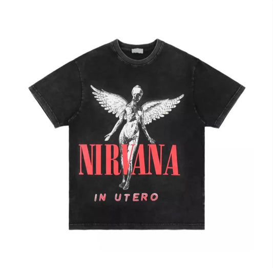 “NIRVANA” ACID WASHED T-SHIRT