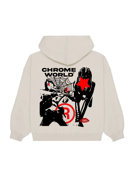 “CHROME WORLD” HOODIE - Amessio