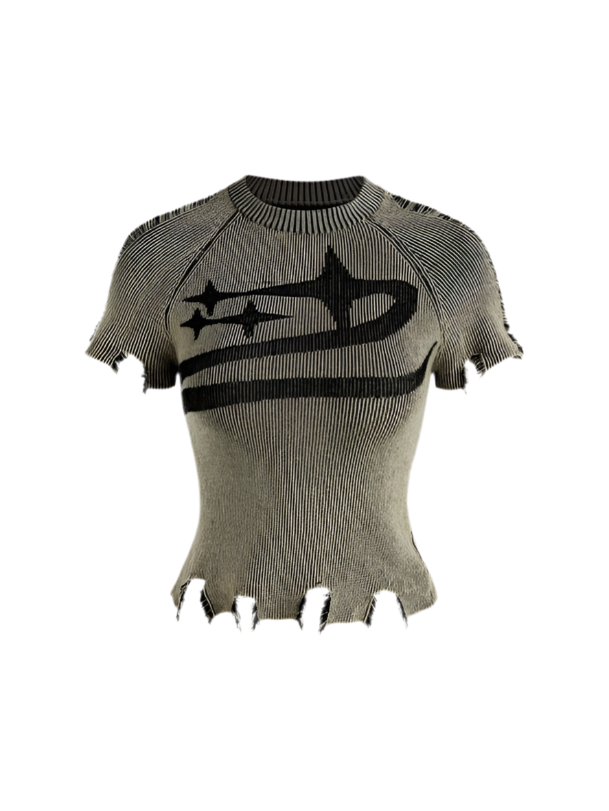 “DISTRESSED” TOP
