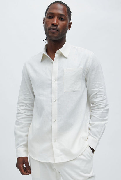 “PURE LINEN” FULL SLEEVE SHIRT - Amessio