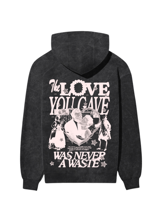 “THE LOVE” ACID WASHED HOODIE