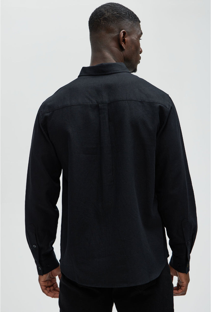 “PURE LINEN” FULL SLEEVE SHIRT - Amessio