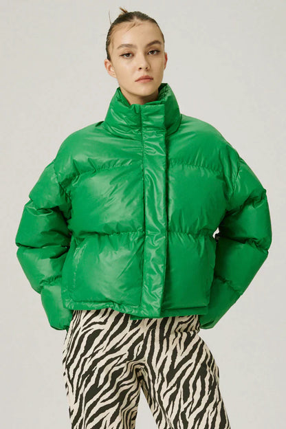 “GREEN” PUFFER COAT - Amessio