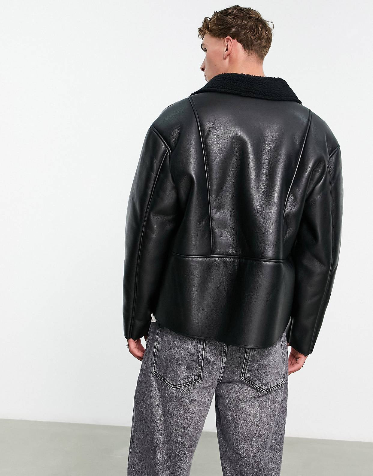 “OVERSIZED” BIKER JACKET - Amessio