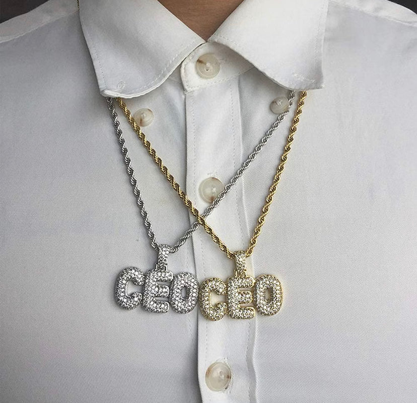 “CEO” ICED OUT NECKLACE - Amessio