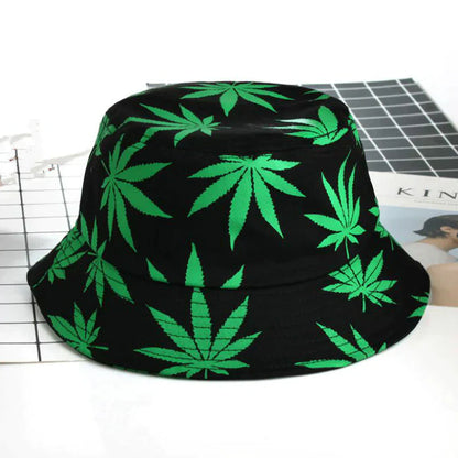 “HEMP LEAF” BUCKET HAT - Amessio