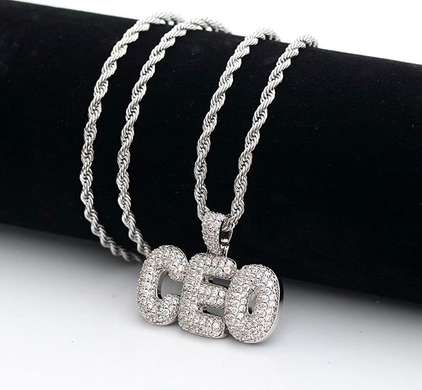 “CEO” ICED OUT NECKLACE - Amessio