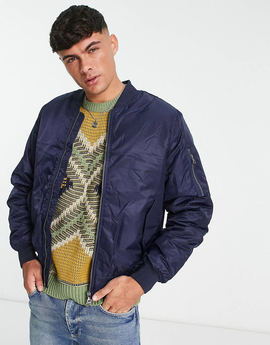 “PADDED” BOMBER JACKET - Amessio