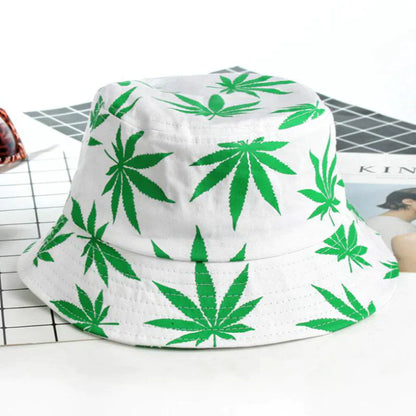 “HEMP LEAF” BUCKET HAT - Amessio