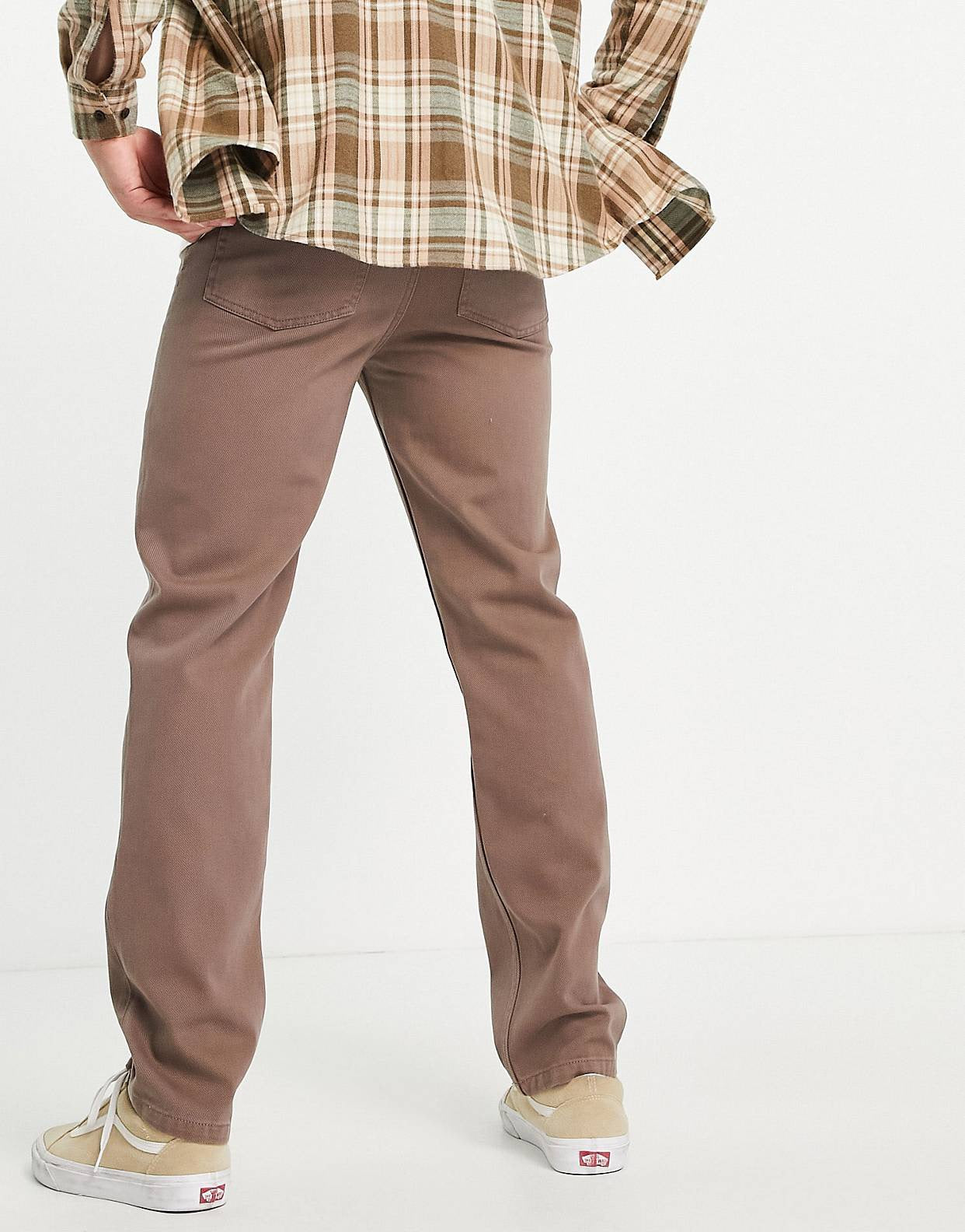 “WASHED BROWN” JEANS - Amessio